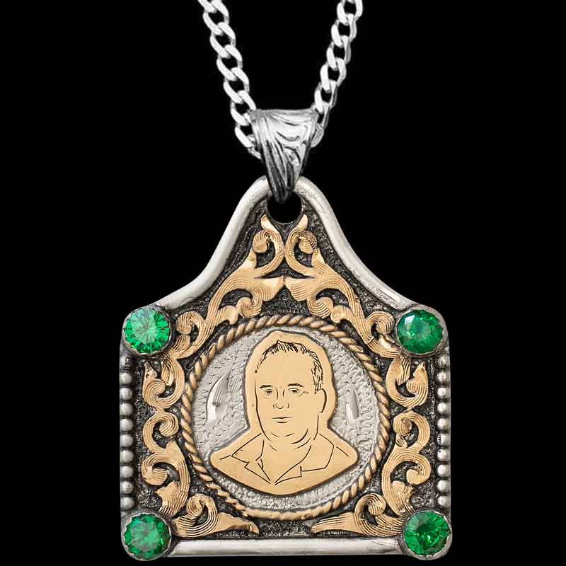 Mack Cow Tag Necklace 